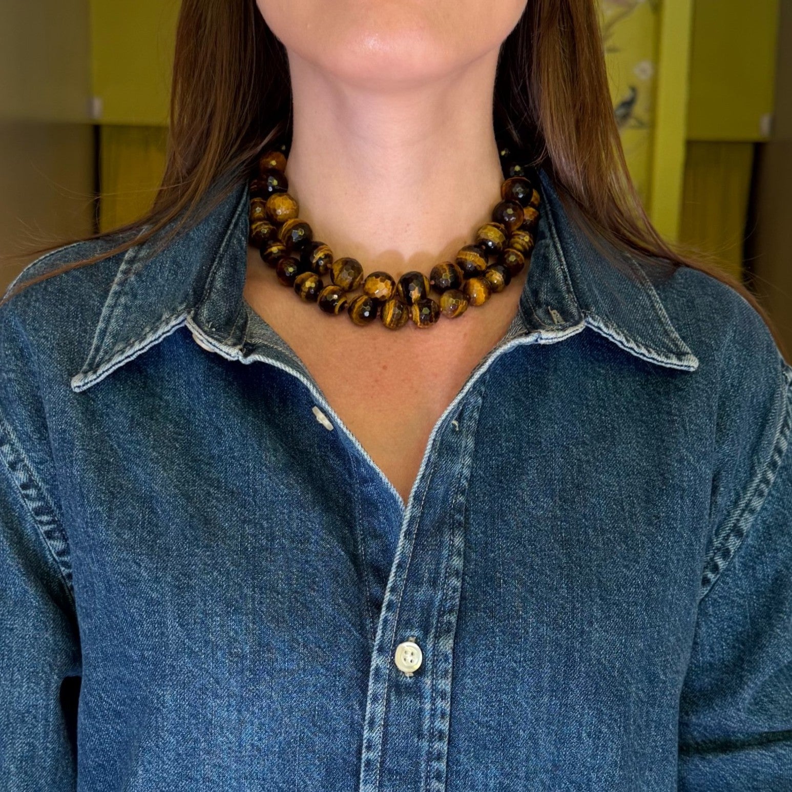 16mm Tiger's Eye Necklace