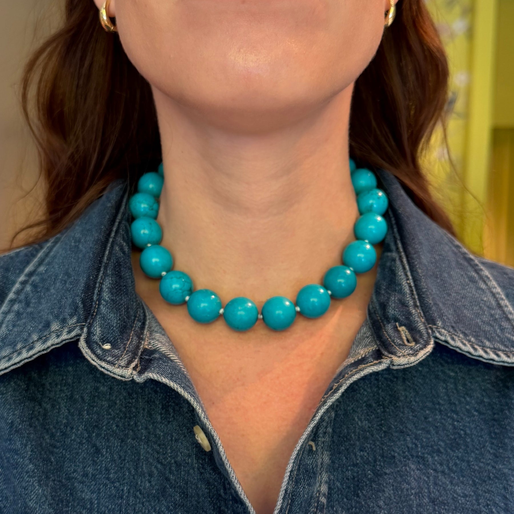 18mm Turquoise Necklace