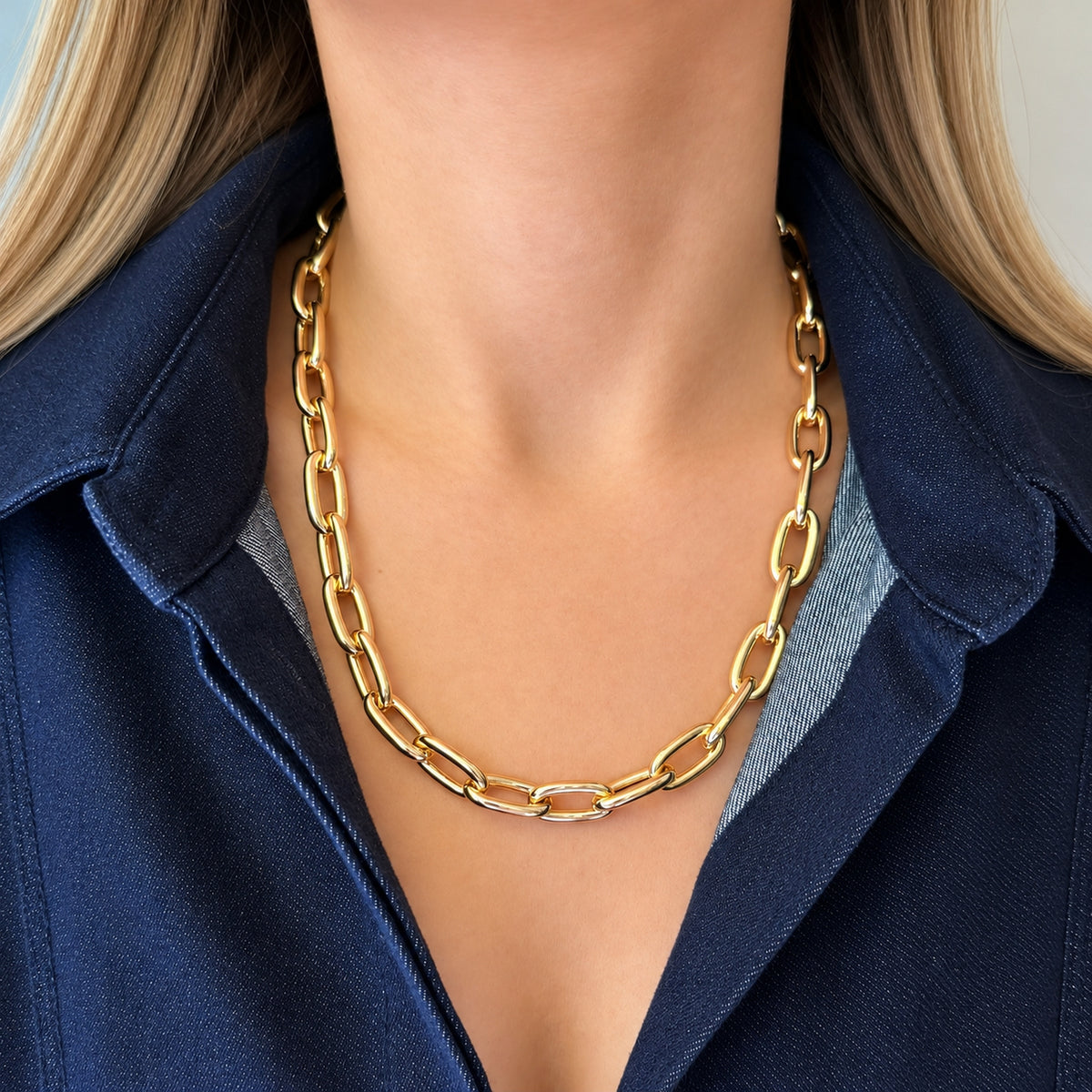 Milano Chain Link Necklace - 20 inches