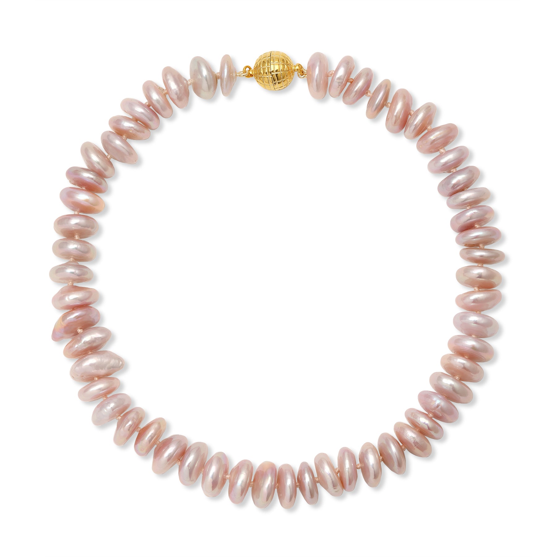 Pink Coin Freshwater Pearl Necklace