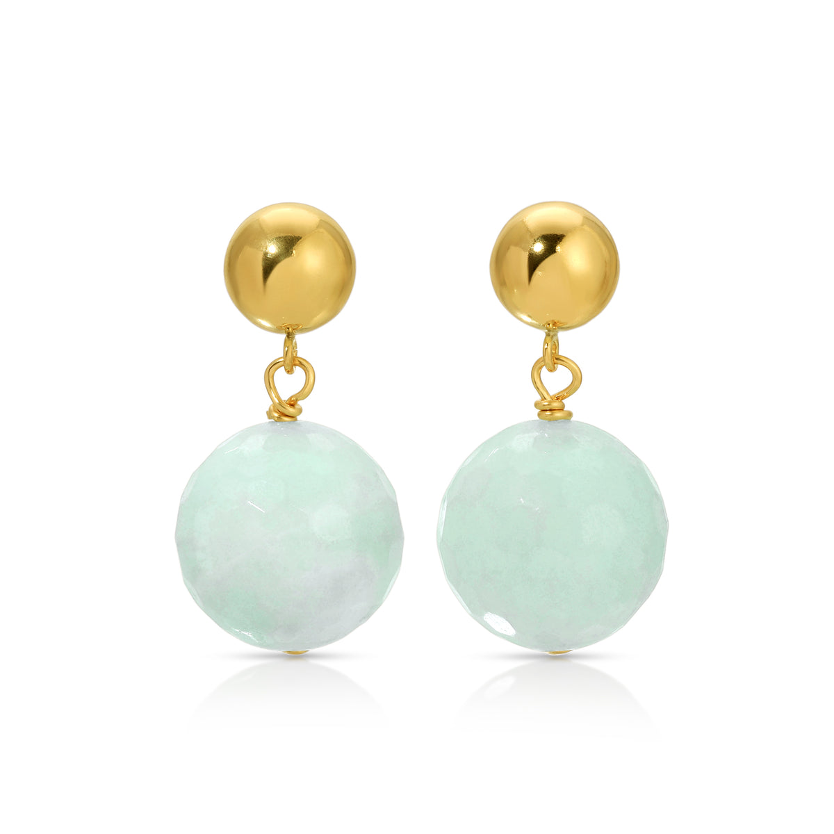 Small Amazonite Drop Earrings