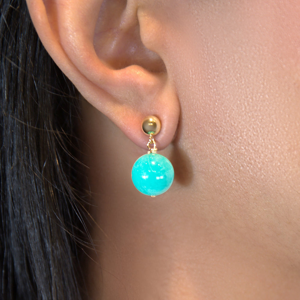Small Turquoise Drop Earrings
