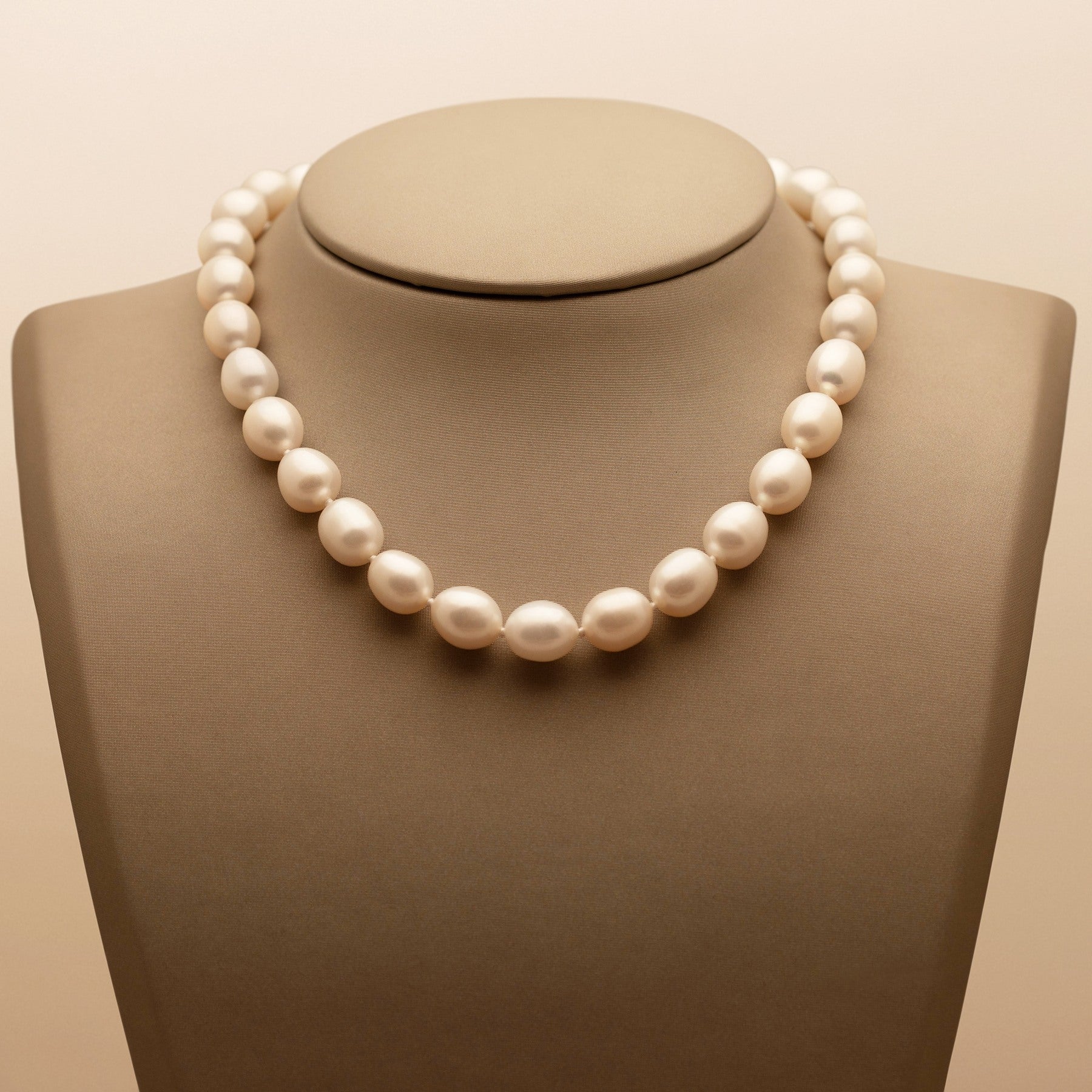 White Baroque Pearl Necklace