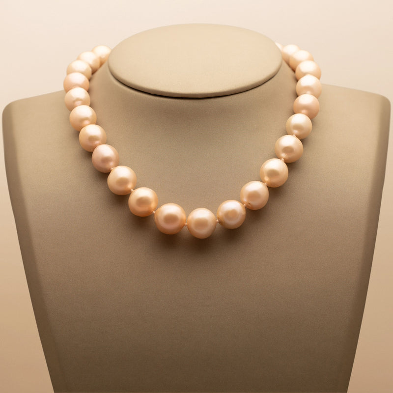 Pink Baroque Pearl Necklace