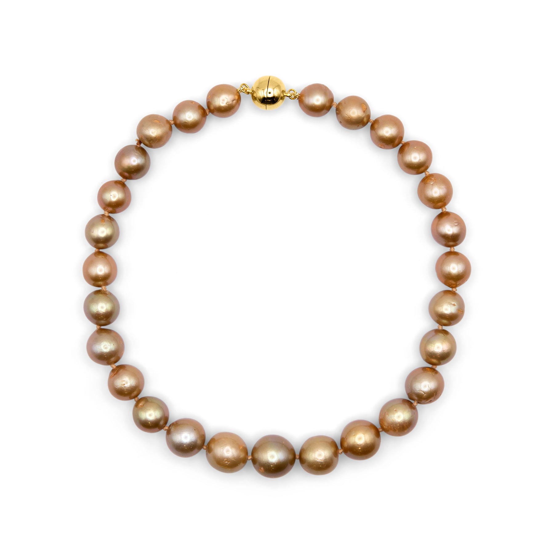 Gold Freshwater Pearl Necklace