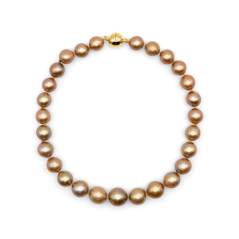 Gold Freshwater Pearl Necklace