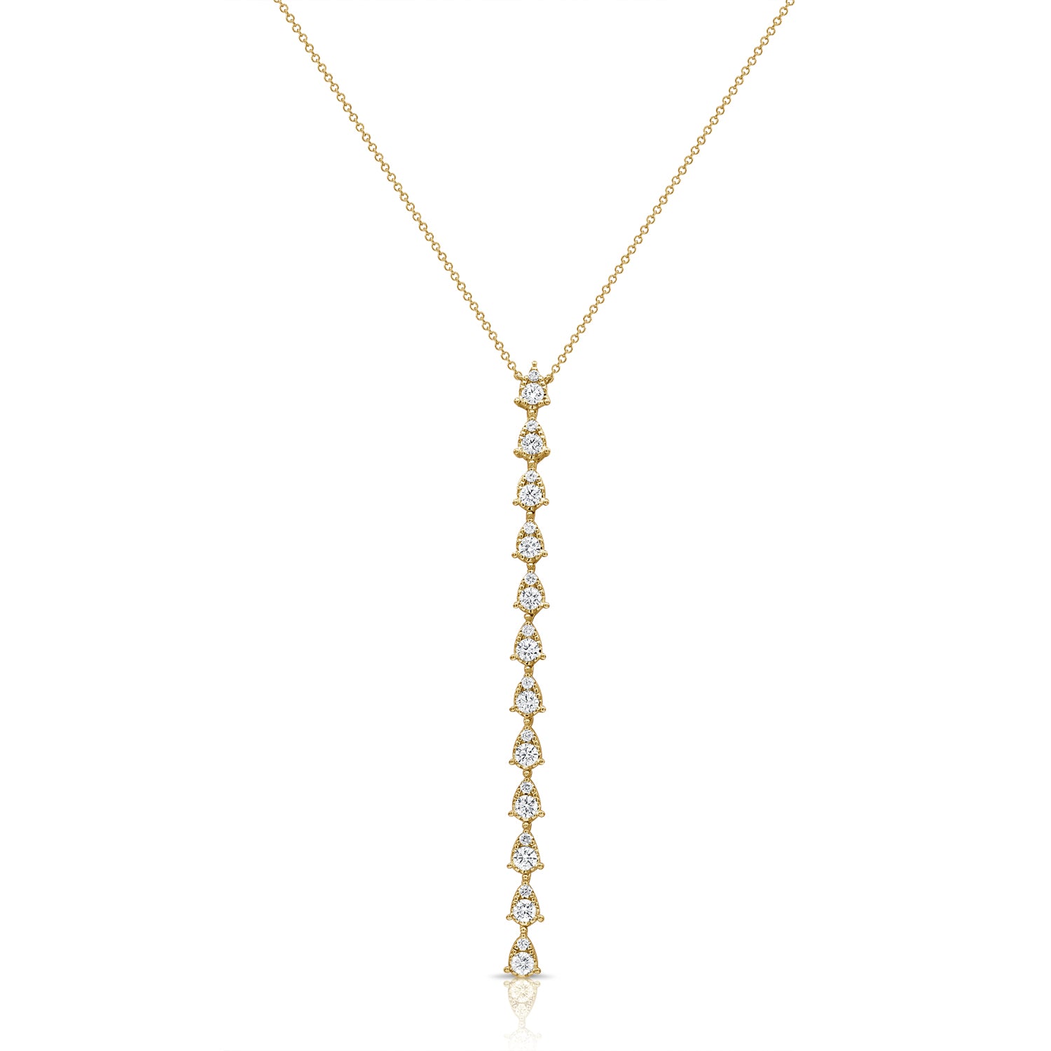 14KT Yellow Gold Diamond Nara Lariat Necklace