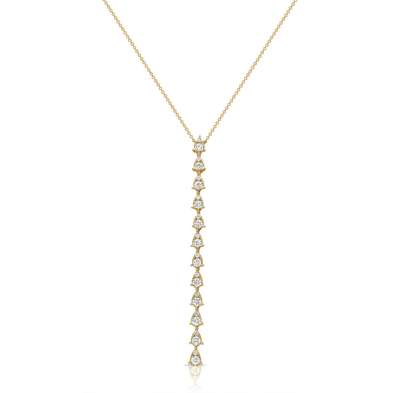 14KT Yellow Gold Diamond Nara Lariat Necklace