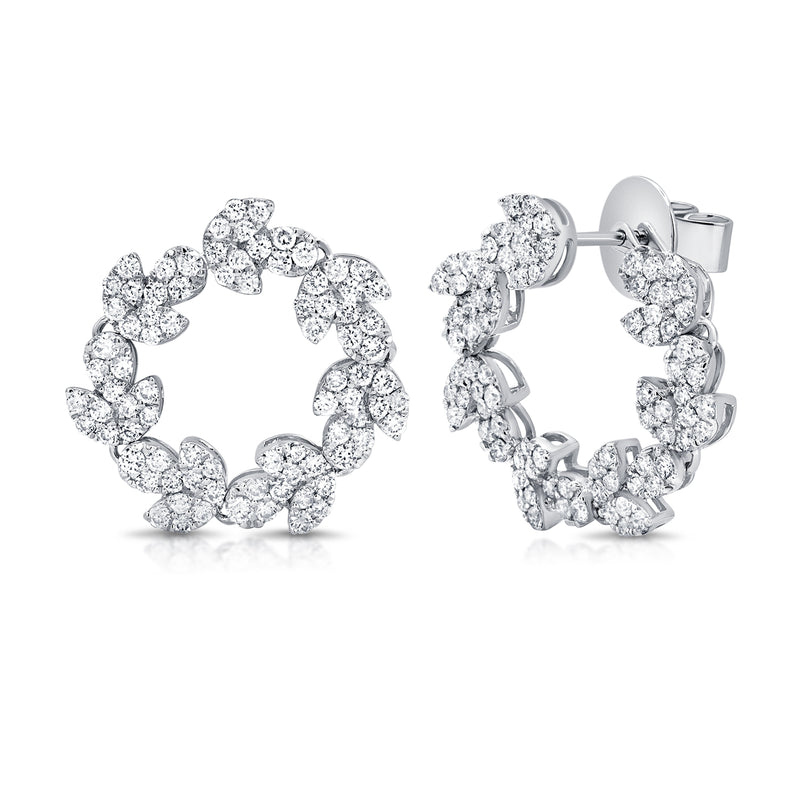 14KT White Gold Diamond Aubree Earrings