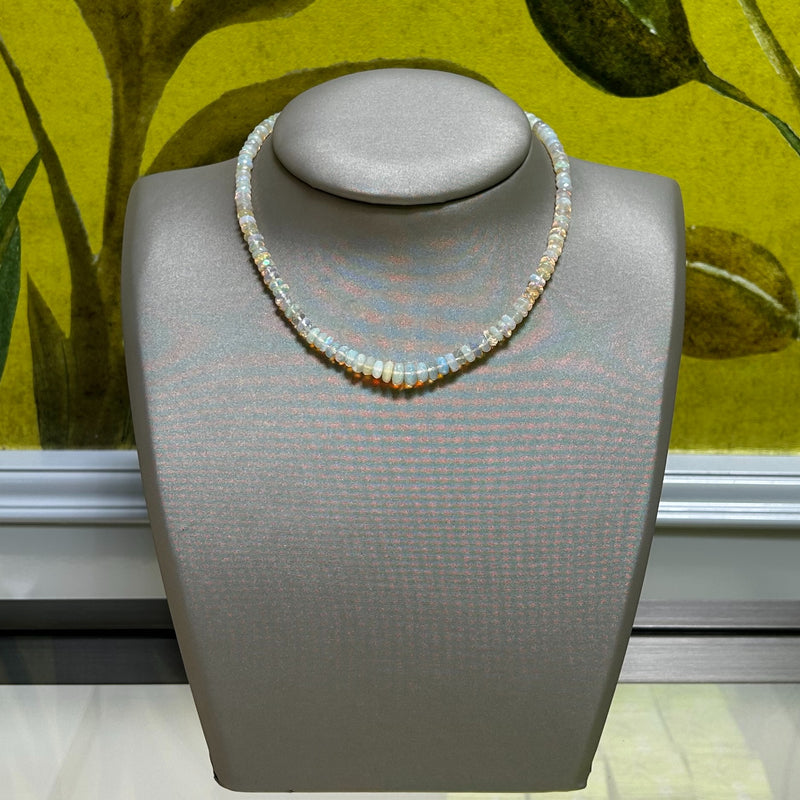 Faceted Opal Necklace