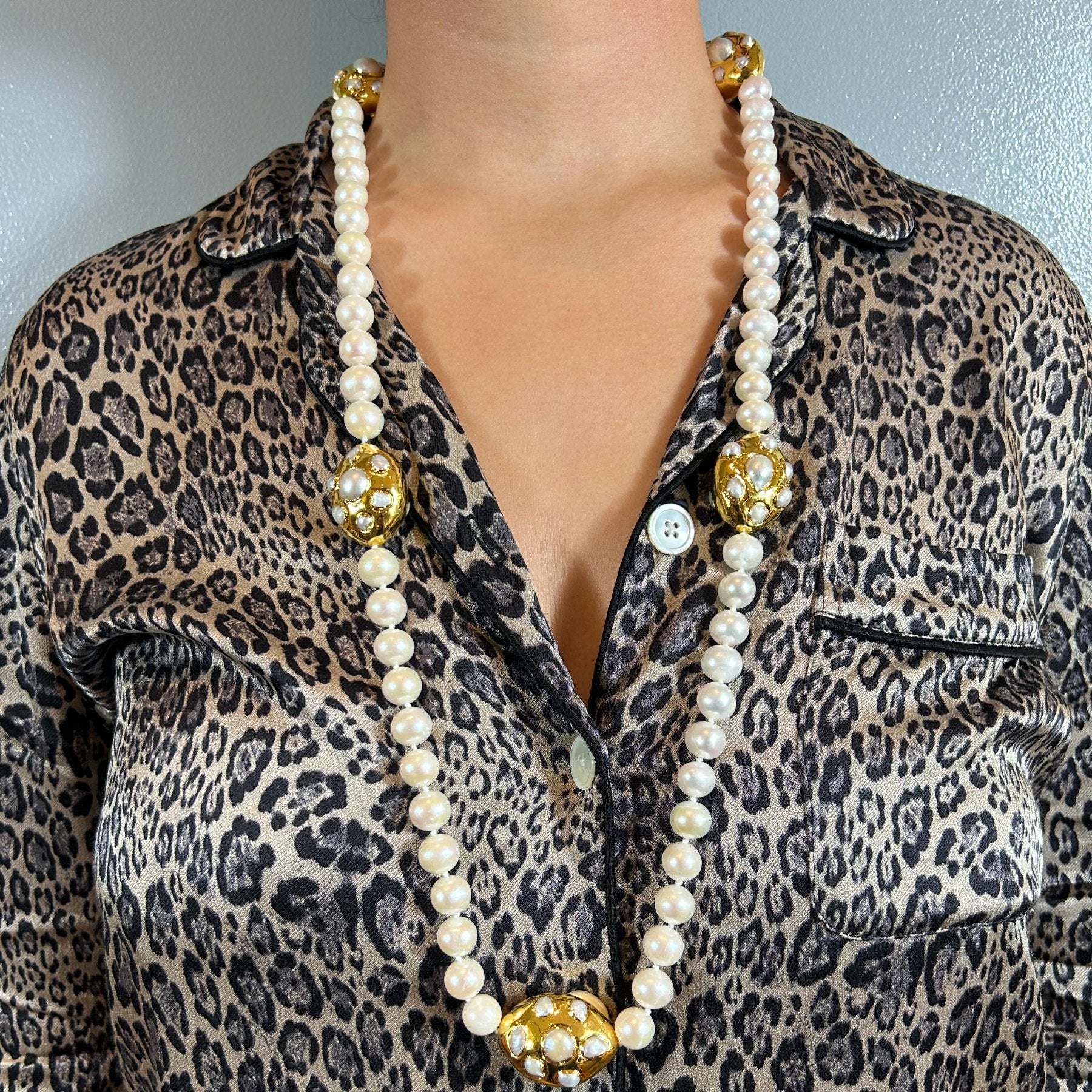 White Pearl Stephanie Necklace