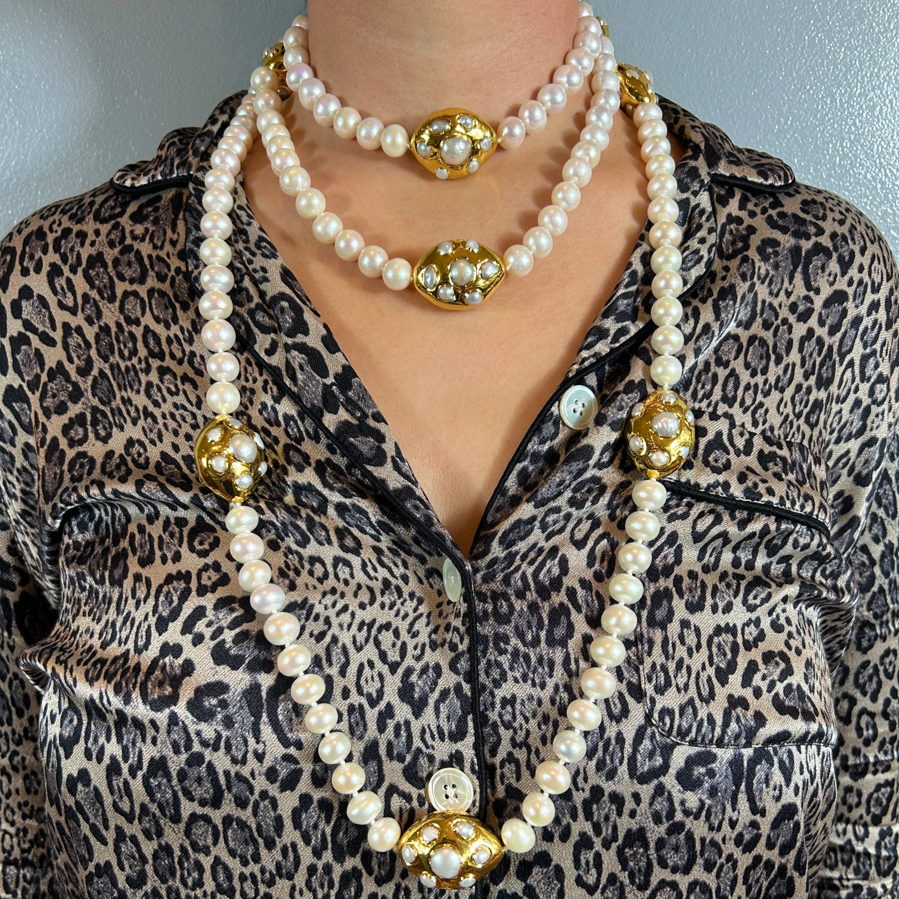 White Pearl Stephanie Necklace