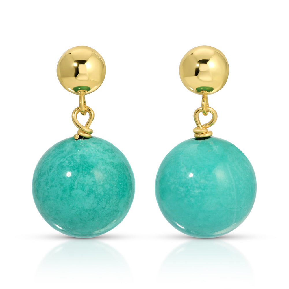 Small Turquoise Drop Earrings