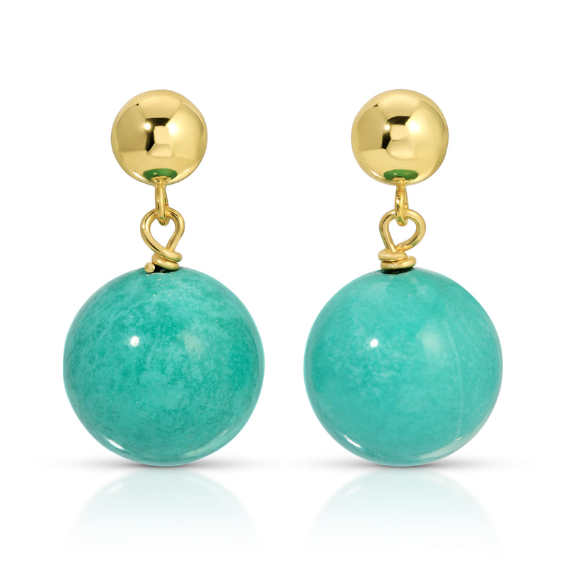 Small Turquoise Drop Earrings