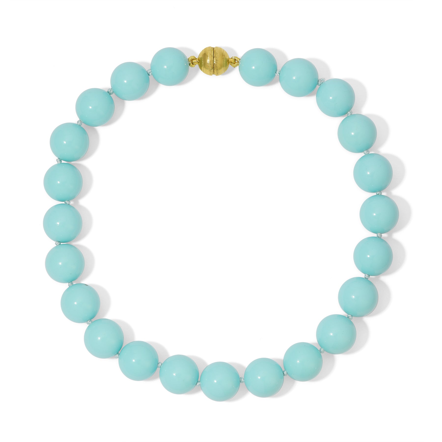 16mm Persian Blue Necklace 17 inches