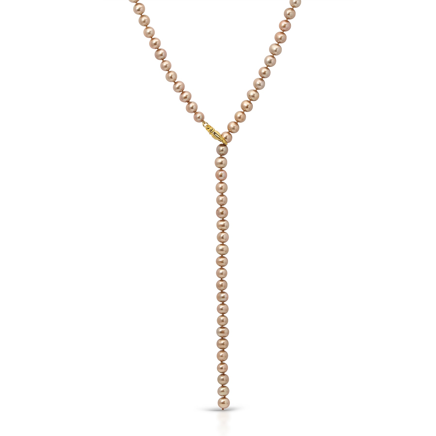 Oyster Pearl Lariat Necklace