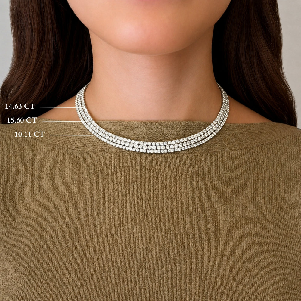 Lab grown diamond necklaces - Anne Sisteron