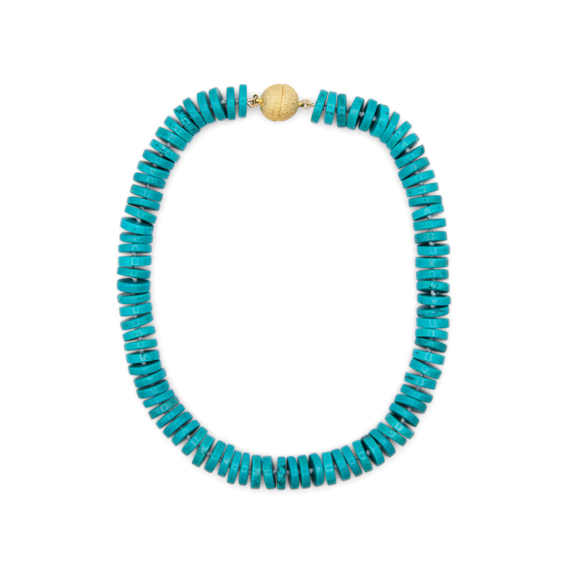 Turquoise Disc Necklace