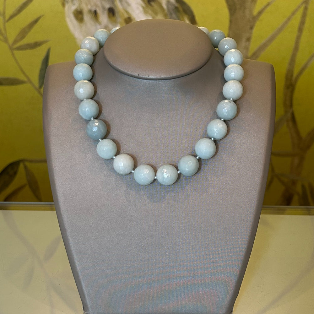 16mm Amazonite Necklace 17.5 inches