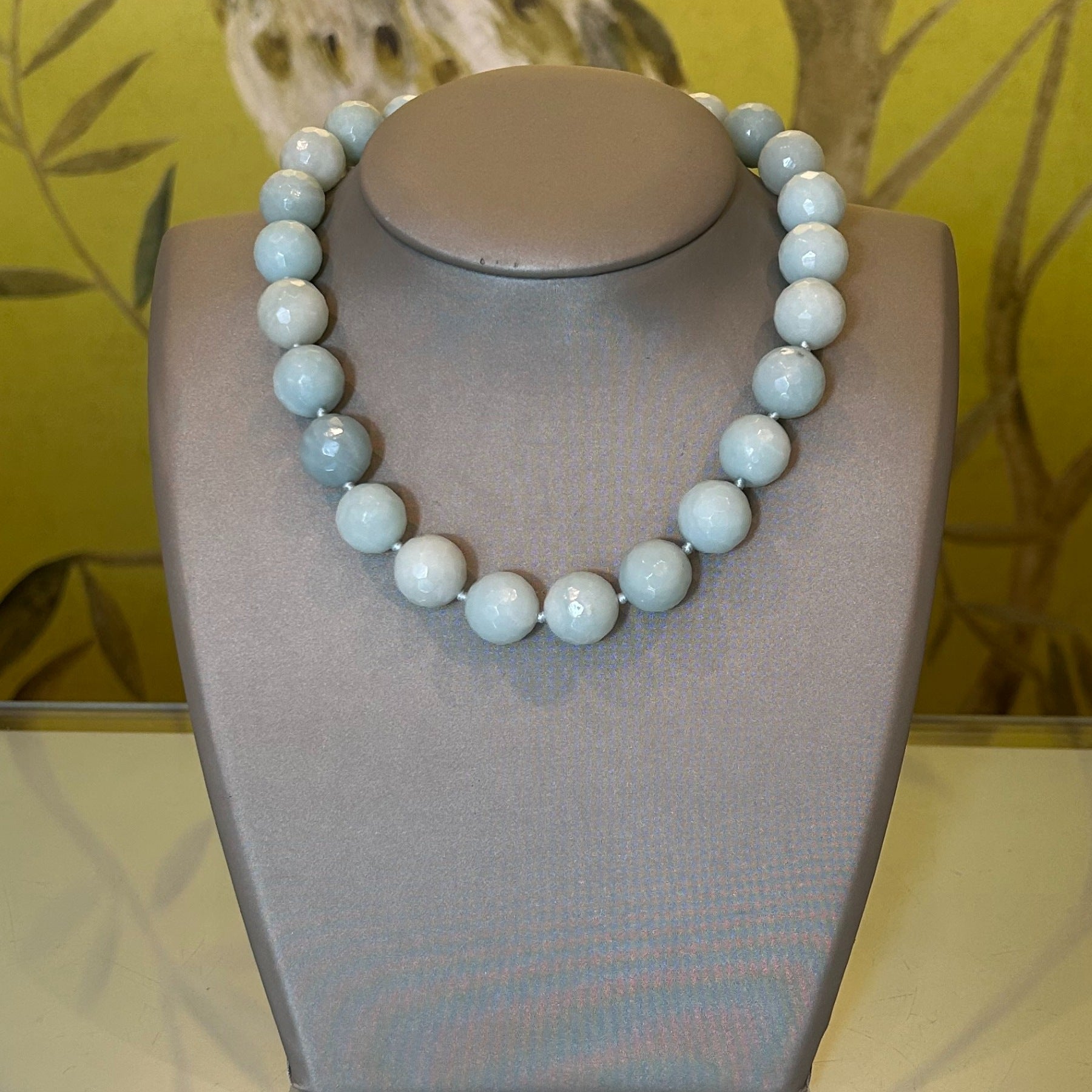 16mm Amazonite Necklace 17.5 inches