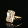Video of 10.08ct Emerald Cut Lab Grown Diamond Ring Set in 18KT Yellow Gold