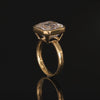 9.22ct Asscher Cut Lab Grown Diamond Ring Set in 18KT Yellow Gold