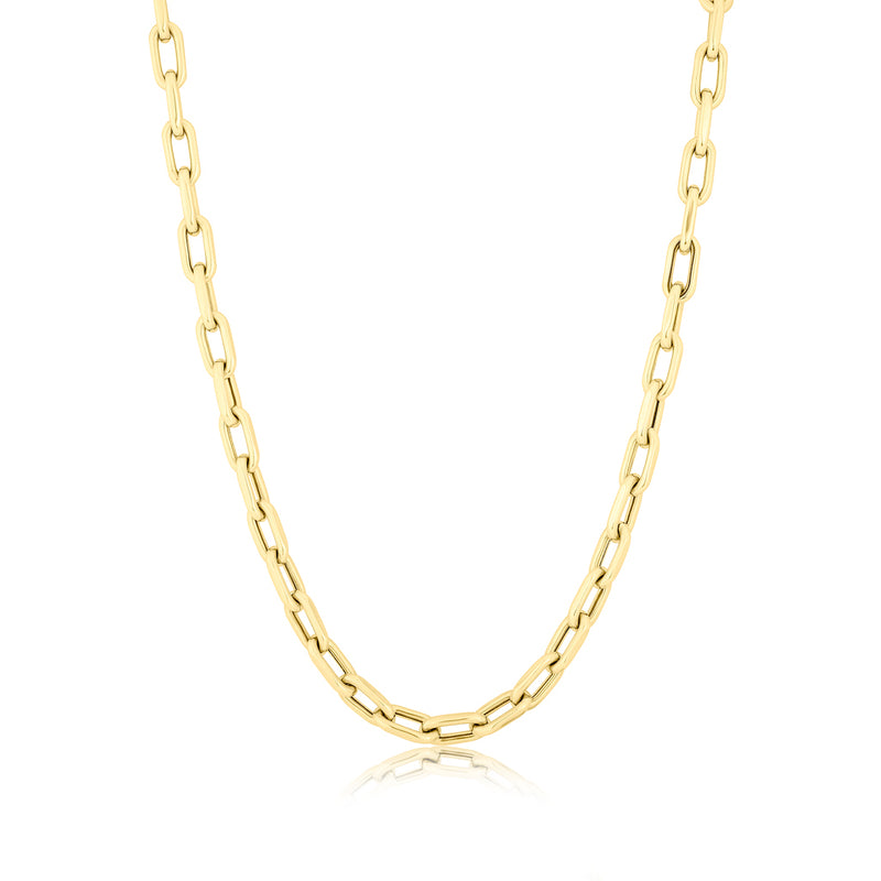 14KT Yellow Gold 18" Chain Link Lillian Necklace