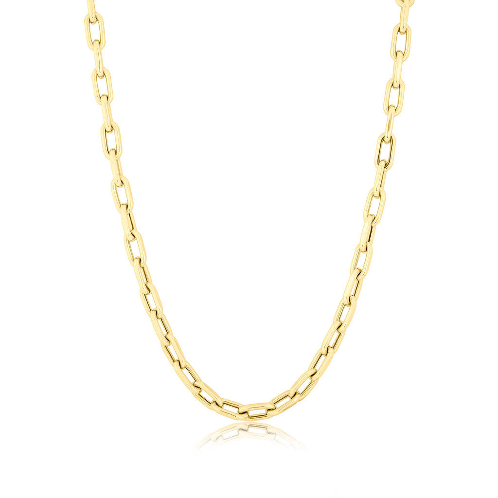 14KT Yellow Gold 30" Chain Link Lillian Necklace