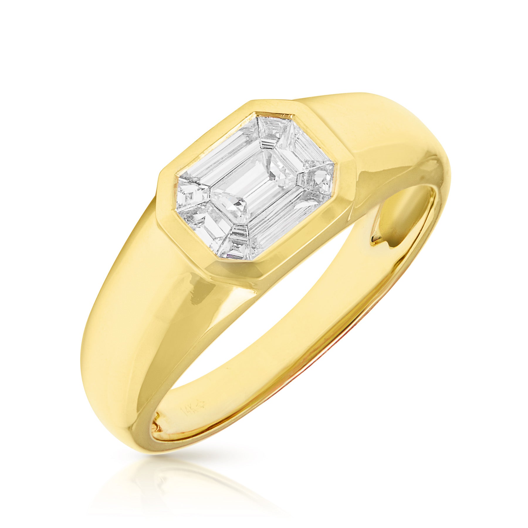 14KT Yellow Gold Diamond Julia Ring