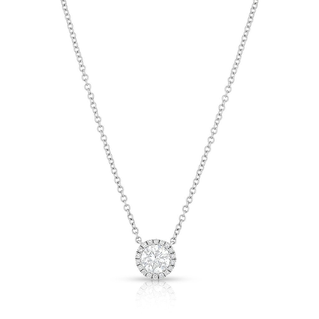 14KT White Gold Diamond Ava Necklace – Anne Sisteron