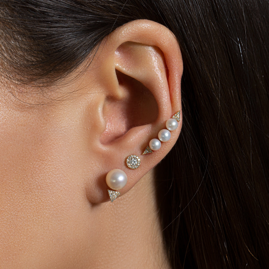 14KT Rose Gold Diamond Ava Stud Earrings