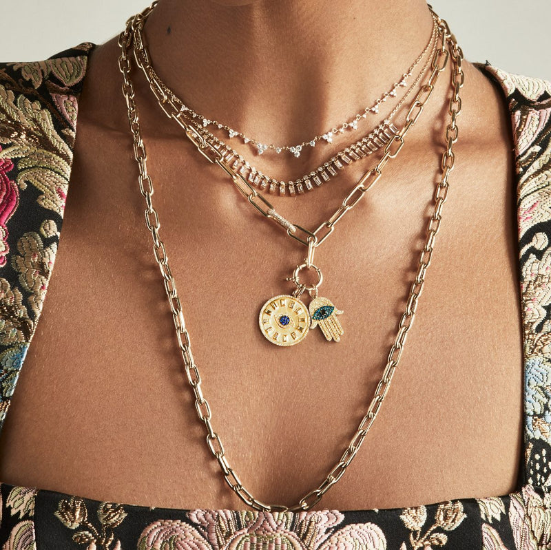14KT Rose Gold 30" Chain Link Luxe Lillian Necklace