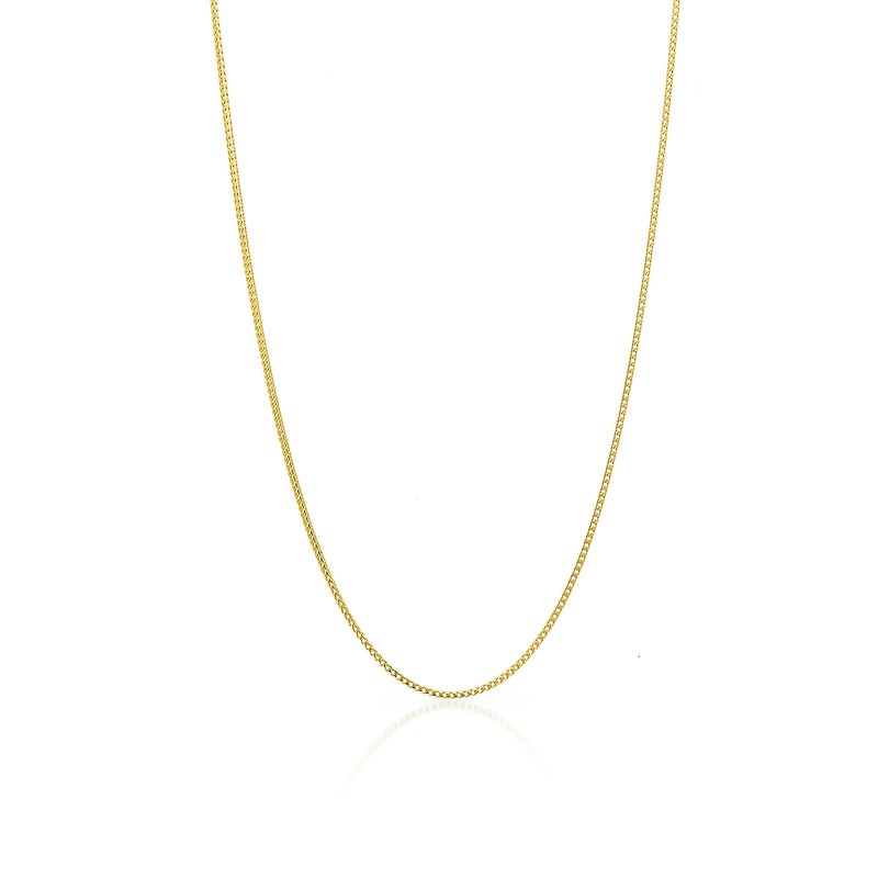 14KT Yellow Gold 1mm Box Chain Necklace