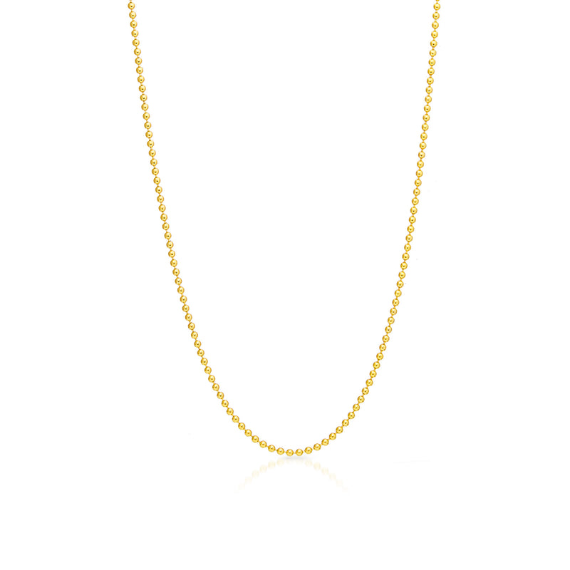14KT Yellow Gold Ball Chain Necklace