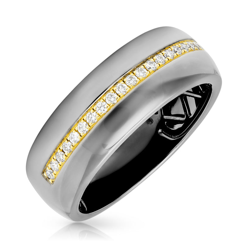 14KT Black Rhodium Diamond Kendall Band Ring