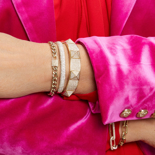 14KT Yellow Gold Diamond Lovelock Bracelet