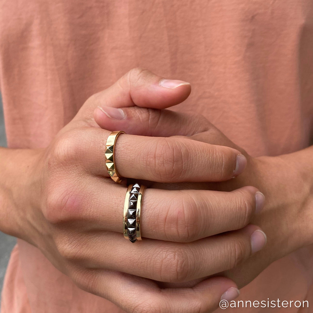14KT Yellow Gold Harlow Spike Ring