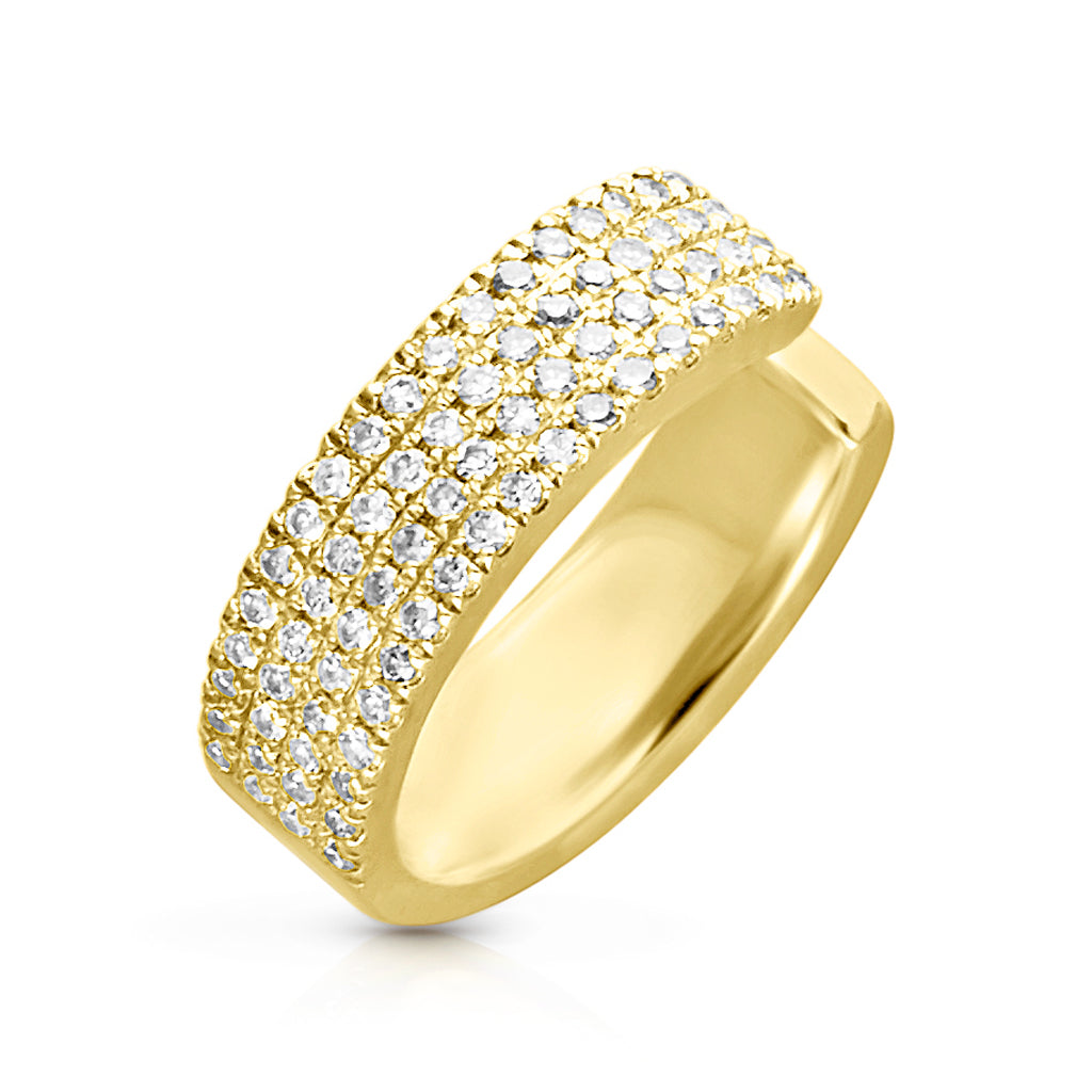 14KT Yellow Gold Diamond Luxe Chloe Ear Cuff – Anne Sisteron