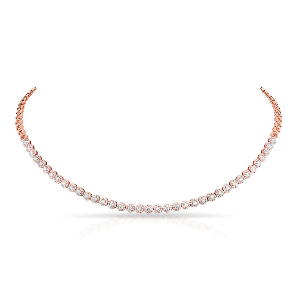 14KT Rose Gold Diamond Akemi Choker Necklace