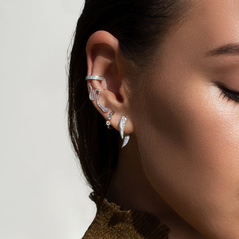 14KT Rose Gold Diamond Chloe Ear Cuff-Anne Sisteron