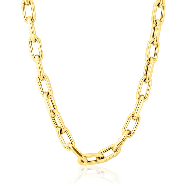 14KT Yellow Gold 18" Chain Link Luxe Lillian Necklace