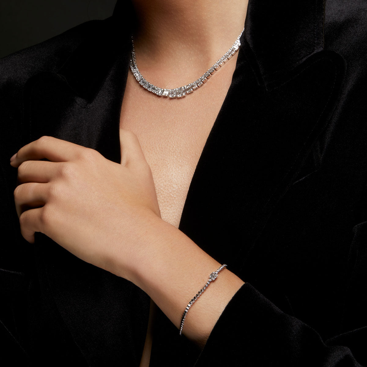 Colette 18k Rose Gold And Diamond Belt Bracelet | eBay
