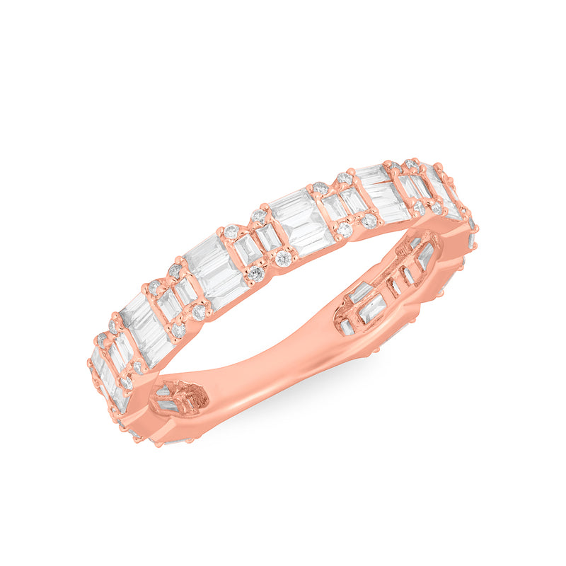 14KT Rose Gold Baguette Diamond Katelyn Ring