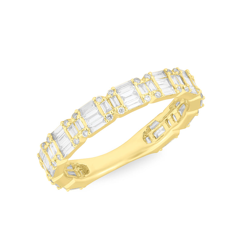 14KT Yellow Gold Baguette Diamond Katelyn Ring