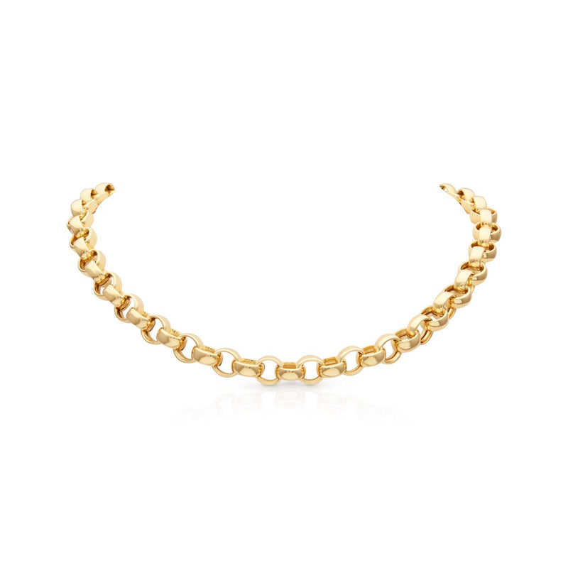 14KT Yellow Gold Chain Link Delphine 18" Necklace