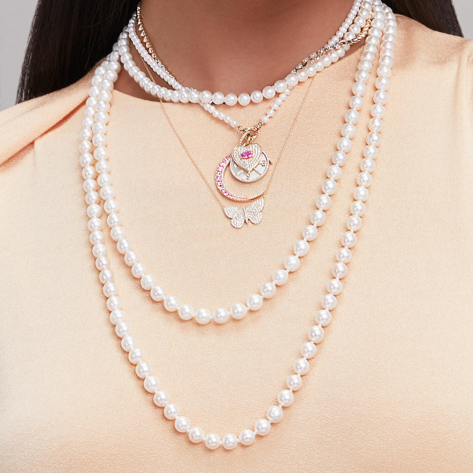 2.04 ct Unheated Hot Pink Sapphire Pendant, AGL — Enhoerning Jewelry
