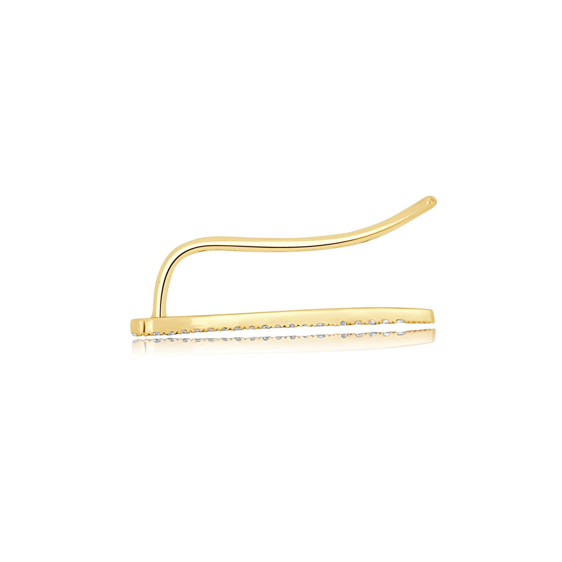 Bead Landing Gold Clip on Earring with Loop - 26 ct