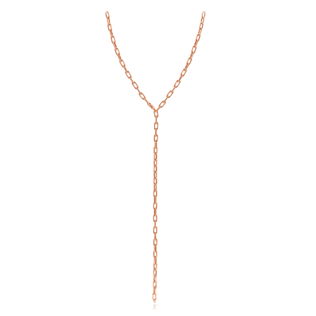 14KT Rose Gold 30" Chain Link Lillian Necklace