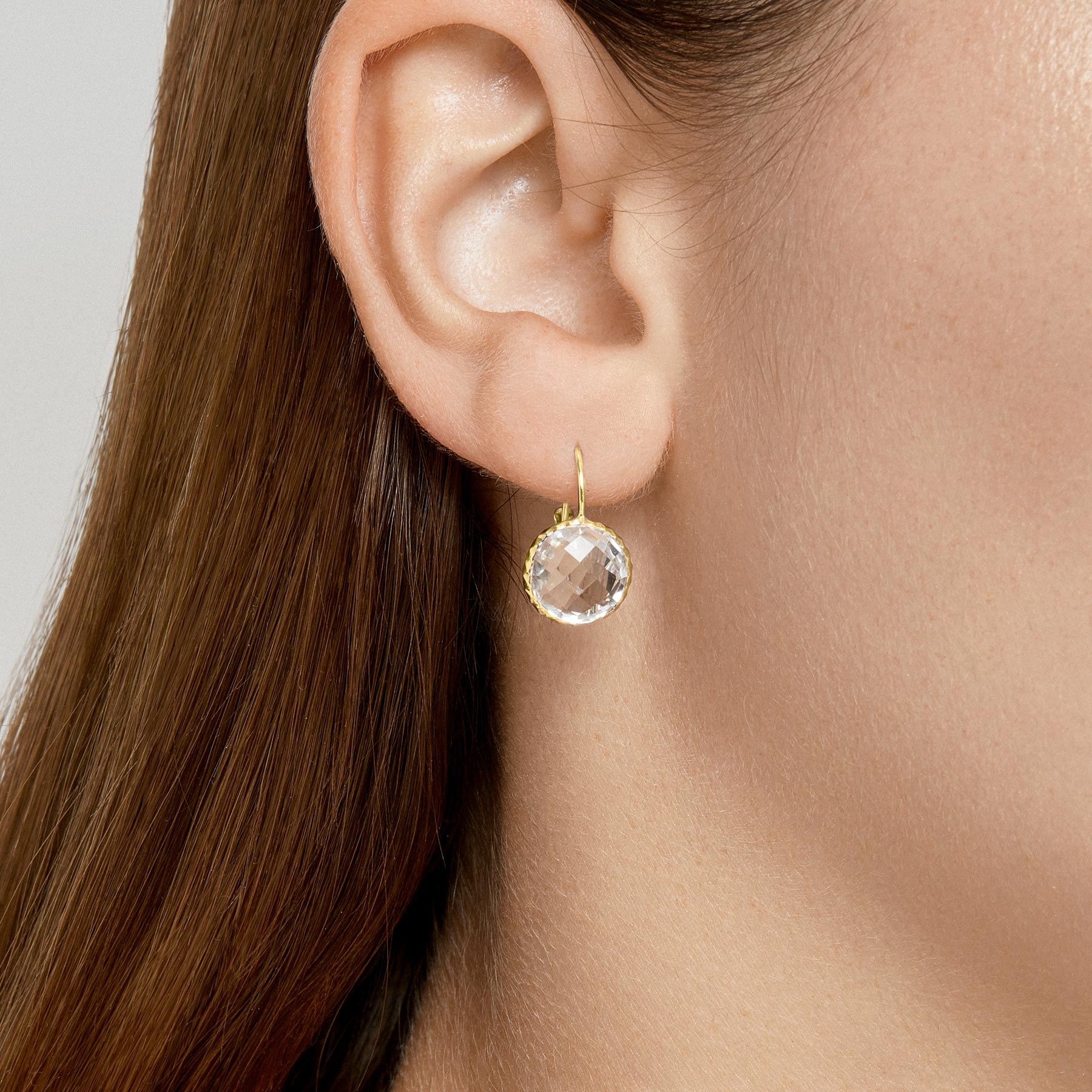Buy White Topaz Earrings Topaz Stud Earrings 14k Gold Stud Online in India   Etsy
