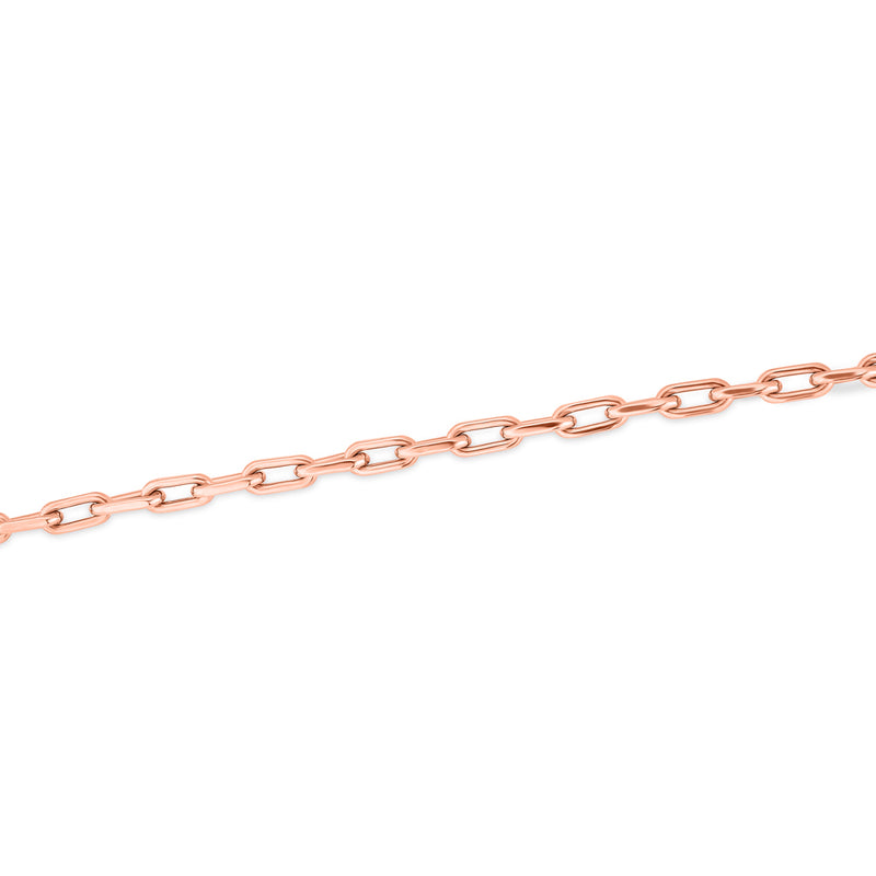 14KT Rose Gold Chain Link Lillian Bracelet